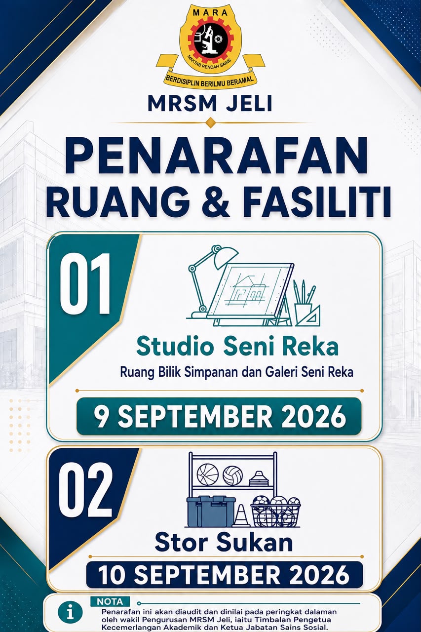 Penarafan Ruang dan Fasiliti MRSM Jeli
